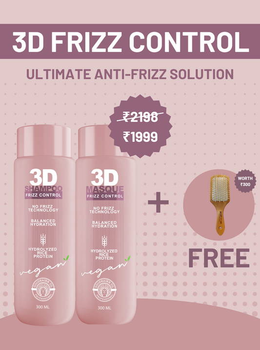 3D FRIZZ CONTROL KIT (FREE HAIR BRUSH)